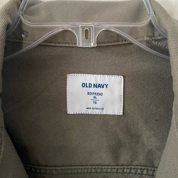 NWOT Boyfriend Green Jean Jacket (XL) - Picture 3 of 4